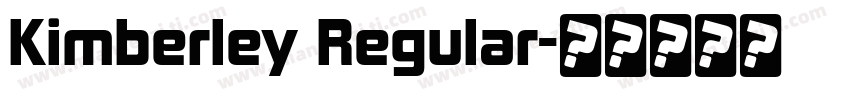 Kimberley Regular字体转换